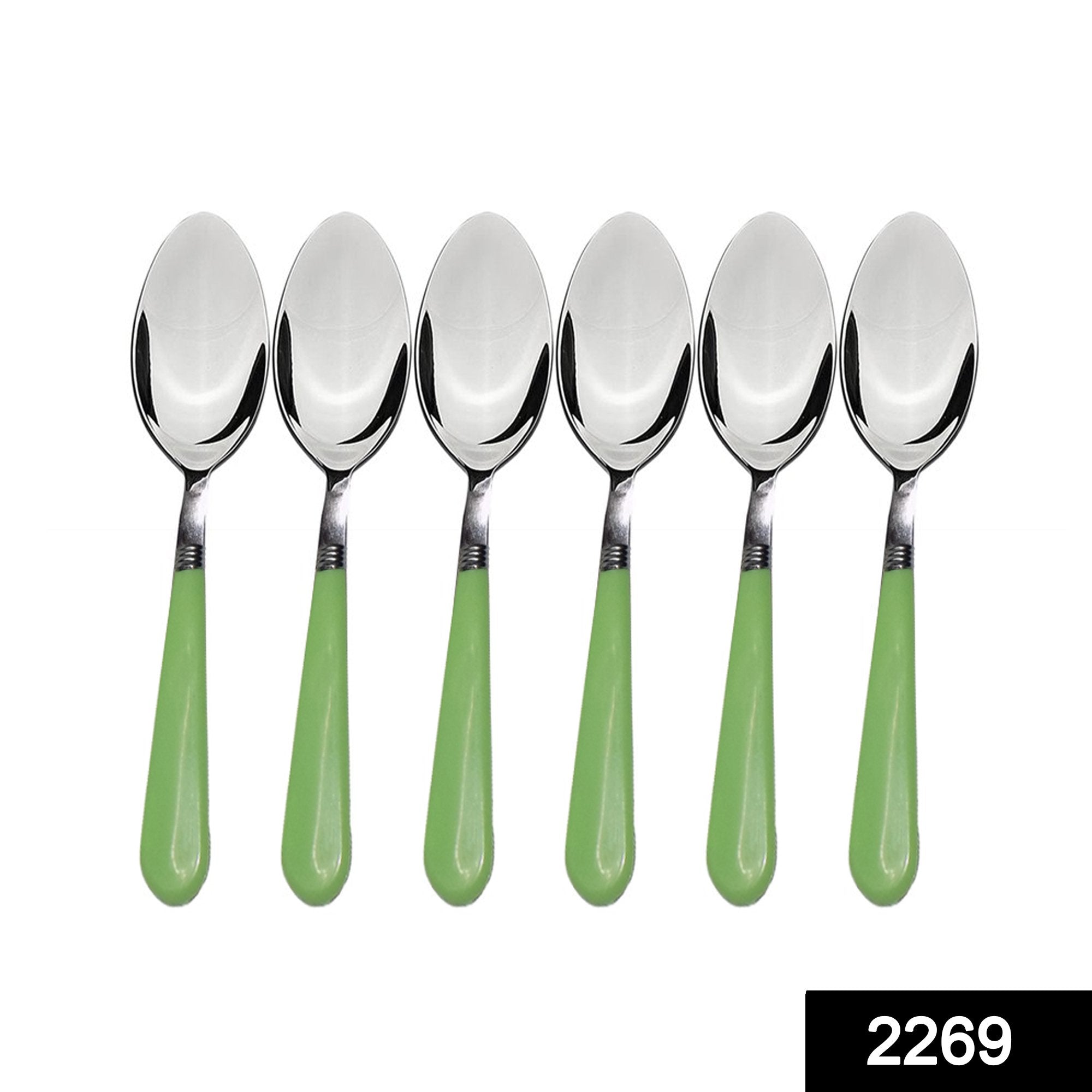 2269 Stainless Steel Spoon with Comfortable Grip Dining Spoon Set of 6 Pcs - SkyShopy 2269 Stainless Steel Spoon with Comfortable Grip Dining Spoon Set of 6 Pcs - SkyShopy